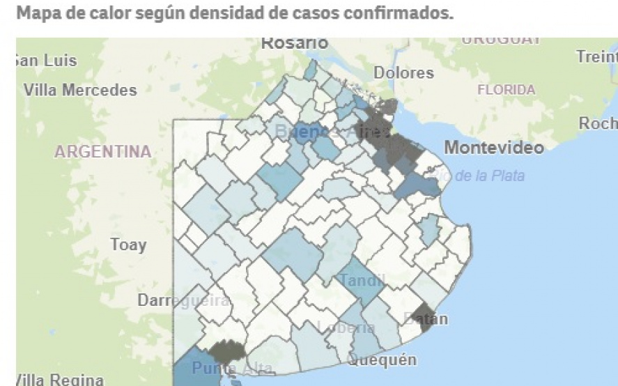 El Faro Provincia de Buenos Aires Salud liberó un mapa interactivo